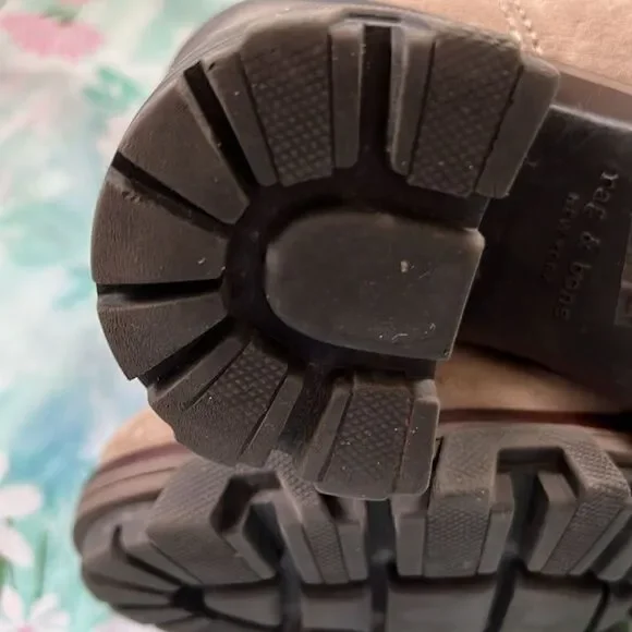 Rag & Bone Shiloh Mid Chelsea Suede Taupe Boots - 39.5 - Picture 7 of 17